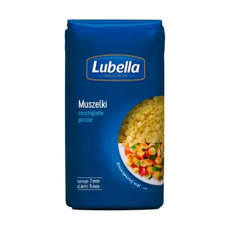 Lubella makaron muszelki 400 g.