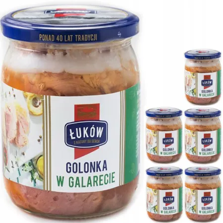 GOLONKA W GALARECIE ŁUKÓW słoik 6x 500g