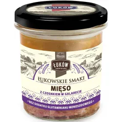 Mięso z czosnkiem w galarecie 300g ŁUKÓW słoik