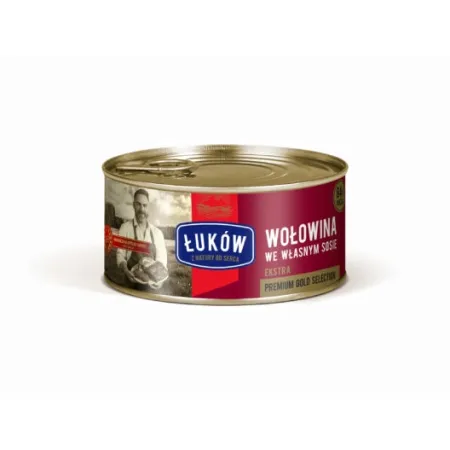 ŁUKÓW Konserwa Wołowina we własnym sosie Ekstra 6x300g zgrzewka