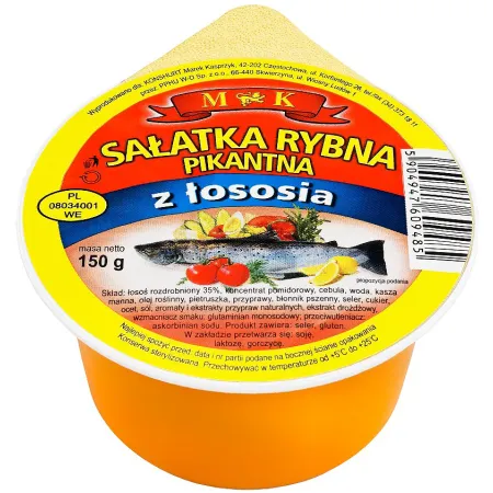 SAŁATKA RYBNA pikantna z łososia MK Konshurt 150g