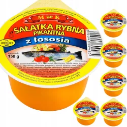 SAŁATKA RYBNA pikantna z łososia MK 150g x6
