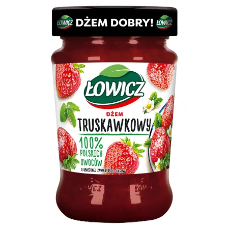 ŁOWICZ Dżem truskawkowy minimum cukrów 280g