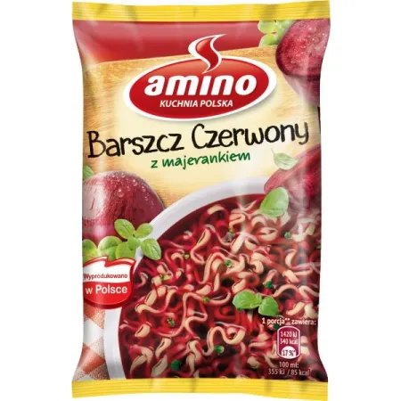 AMINO Zupa Barszcz czerwony z majerankiem 66 g