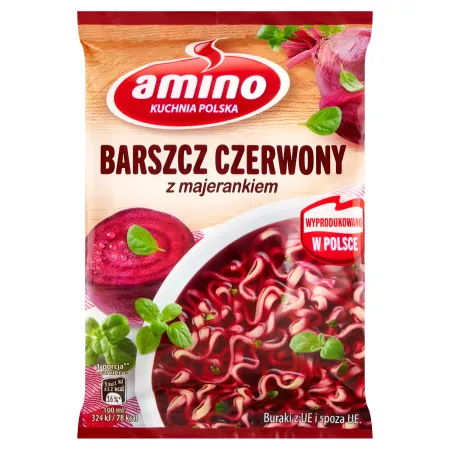 AMINO Zupa Barszcz czerwony z majerankiem 66 g