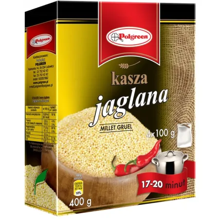 POLGREEN KASZA jaglana 4x100g
