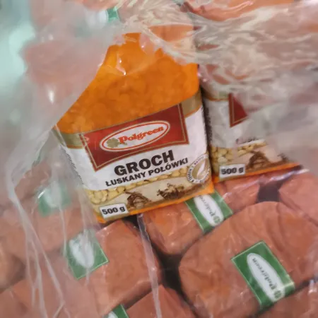 POLGREEN Groch ŁUSKANY Połówki 500 g