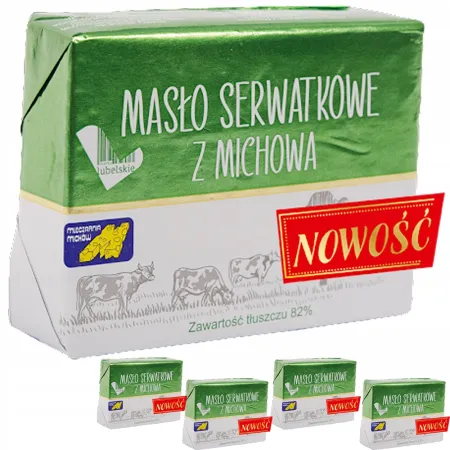 MASŁO serwatkowe Z MICHOWA 5x200g 82% tłuszczu