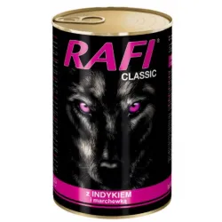 Karma dla psa Rafi Classic drób kurczak puszka 1240 g indyk