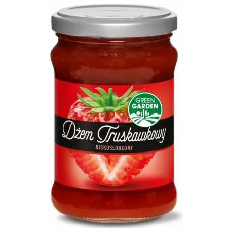 GREEN GARDEN Dżem truskawkowy niskosłodzony 280g