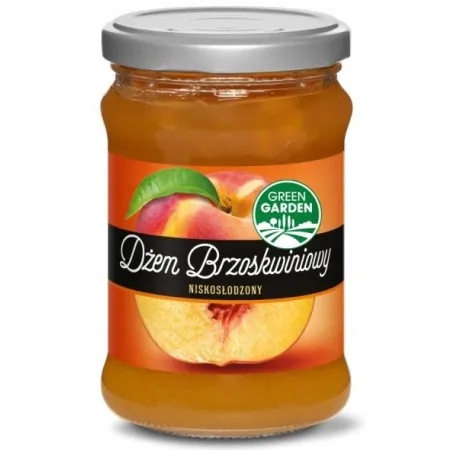 GREEN GARDEN Dżem BRZOSKWINIOWY niskosłodzony 280g