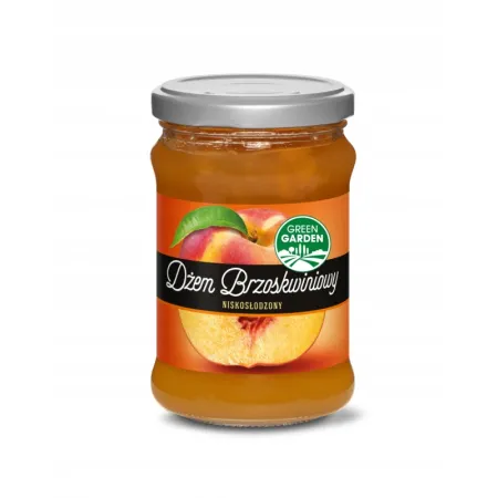 GREEN GARDEN Dżem BRZOSKWINIOWY niskosłodzony 280g
