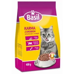 BASIL KARMA DLA KOTA Z DROBIEM 400g