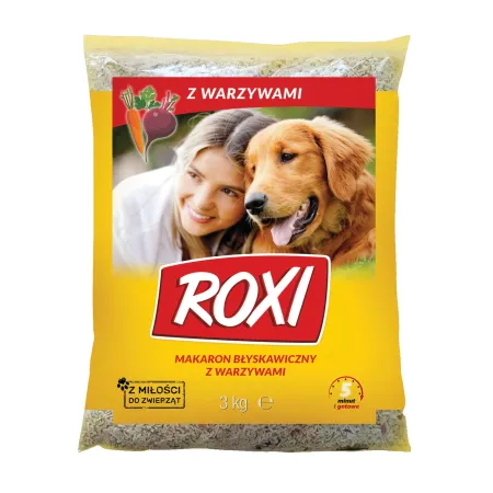 ROXI KARES makaron z warzywami 3kg PIES Makaron BŁYSKAWICZNY dla Psa Karma