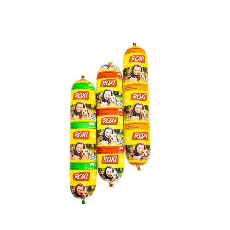 Kiełbasa ROXI dla dorosłych psów 1x900g WOŁOWINA DRÓB MIX karma baton
