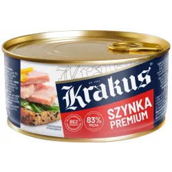 KRAKUS Konserwa SZYNKA PREMIUM 300 g Krakus 83% mięsa