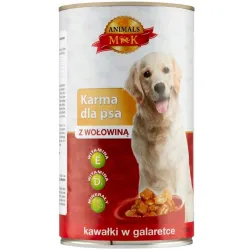 MK ANIMALS KARMA DLA PSA Z WOŁOWINĄ - PUSZKA 1240G kawałki w galarecie