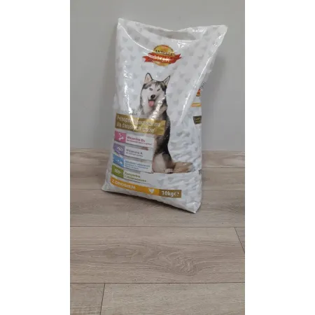 MK ANIMALS KARMA PIES DLA PSA Z DROBIEM 10KG sucha karma worek dla psów