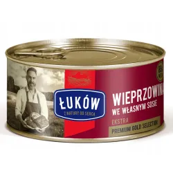 ŁUKÓW Konserwa Wieprzowina we własnym sosie Ekstra 300g
