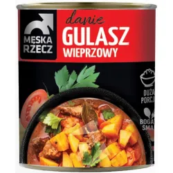 MĘSKA RZECZ GULASZ WIEPRZOWY danie gotowe 830g STOCZEK duża porcja