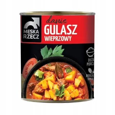MĘSKA RZECZ GULASZ WIEPRZOWY danie gotowe 830g STOCZEK duża porcja