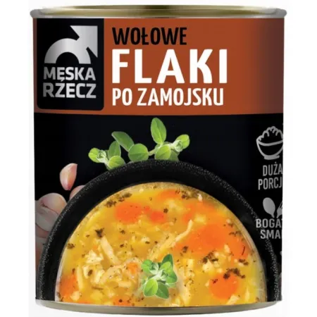 MĘSKA RZECZ FLAKI PO ZAMOJSKU danie gotowe 830g STOCZEK duża porcja