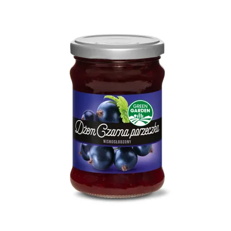 GREEN GARDEN Dżem czarna porzeczka niskosłodzony 280g