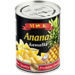 MK ANANAS KAWAŁKI W LEKKIM SYROPIE 565G