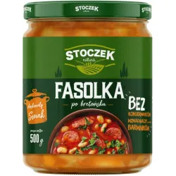 STOCZEK FASOLKA PO BRETOŃSKU z kiełbasą i boczkiem 500g gotowe danie słoik