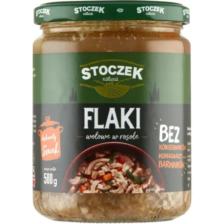 STOCZEK FLAKI WOŁOWE W ROSOLE 500g gotowe danie słoik