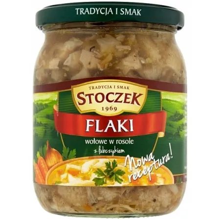 STOCZEK FLAKI WOŁOWE W ROSOLE 500g gotowe danie słoik