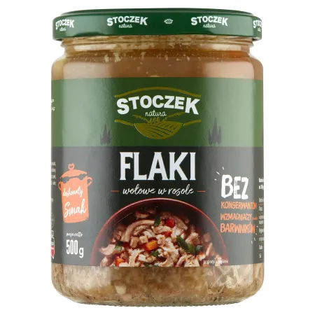 STOCZEK FLAKI WOŁOWE W ROSOLE 500g gotowe danie słoik