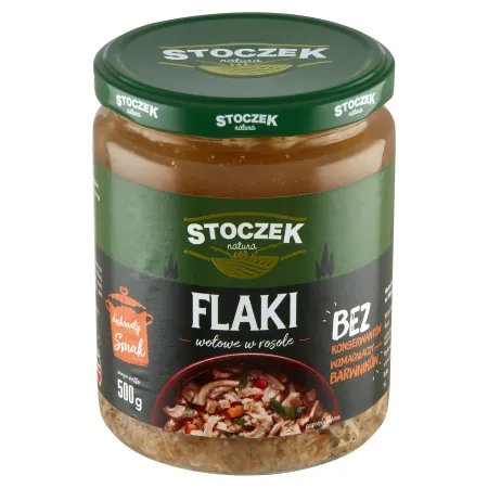 STOCZEK FLAKI WOŁOWE W ROSOLE 500g gotowe danie słoik