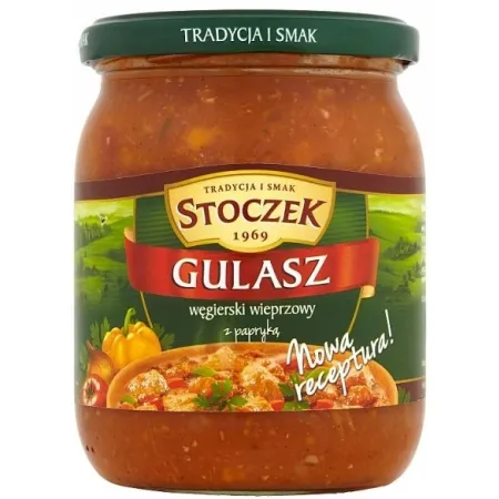 STOCZEK GULASZ WIEPRZOWY W SOSIE WĘGIERSKIM 500g gotowe danie słoik