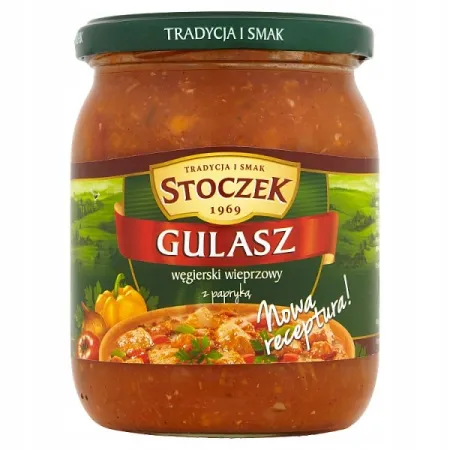 STOCZEK GULASZ WIEPRZOWY W SOSIE WĘGIERSKIM 500g gotowe danie słoik