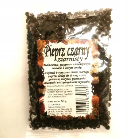 ELMAR Pieprz CZARNY ZIARNISTY 50g