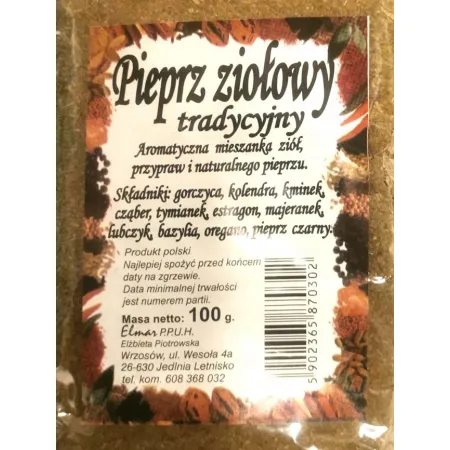 ELMAR Pieprz ziołowy tradycyjny 100g