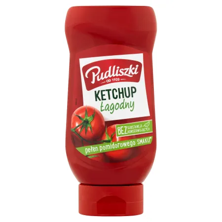 PUDLISZKI KETCHUP ŁAGODNY POMIDOROWY 480g