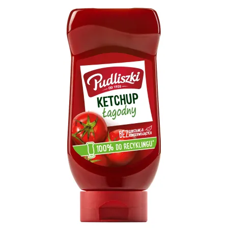 PUDLISZKI KETCHUP ŁAGODNY POMIDOROWY 480g