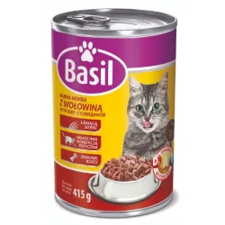 BASIL mokra karma dla kota z WOŁOWINĄ 415G puszka