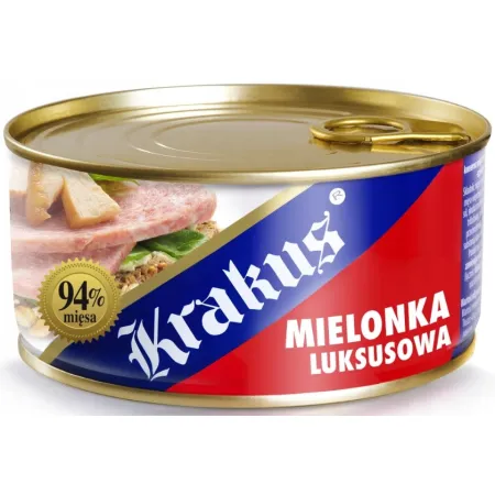 KRAKUS MIELONKA LUKSUSOWA WIEPRZOWA LUX Konserwa 300g