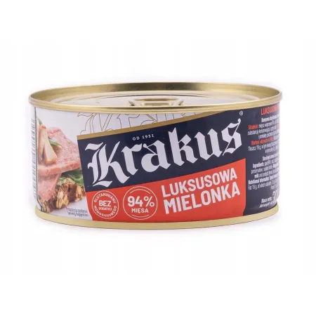 KRAKUS MIELONKA LUKSUSOWA WIEPRZOWA LUX Konserwa 300g