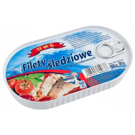MK Filety śledziowe w sosie pomidorowym 170 g MK 0,17 kg