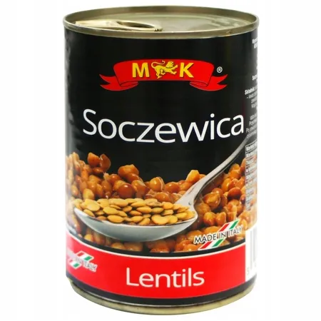 MK SOCZEWICA KONSERWOWA W ZALEWIE puszka 400g ITALIA
