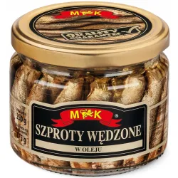 MK Szproty wędzone w oleju 250 g SZPROT słoik ŁOTWA