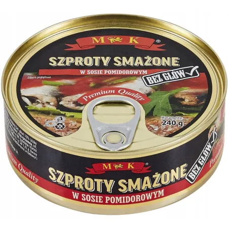 MK Szproty smażone w sosie pomidorowym 240g szprot