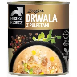 MĘSKA RZECZ ZUPA DRWALA Z PULPETAMI pulpety danie gotowe 830g duża por