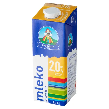 Mleko łowickie 2% UHT ŁOWICZ 1x 12L karton zgrzewka