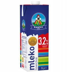 Mleko łowickie 3,2% UHT ŁOWICZ 1x 1L karton