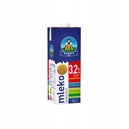 Mleko łowickie 3,2% UHT ŁOWICZ 1x 1L karton